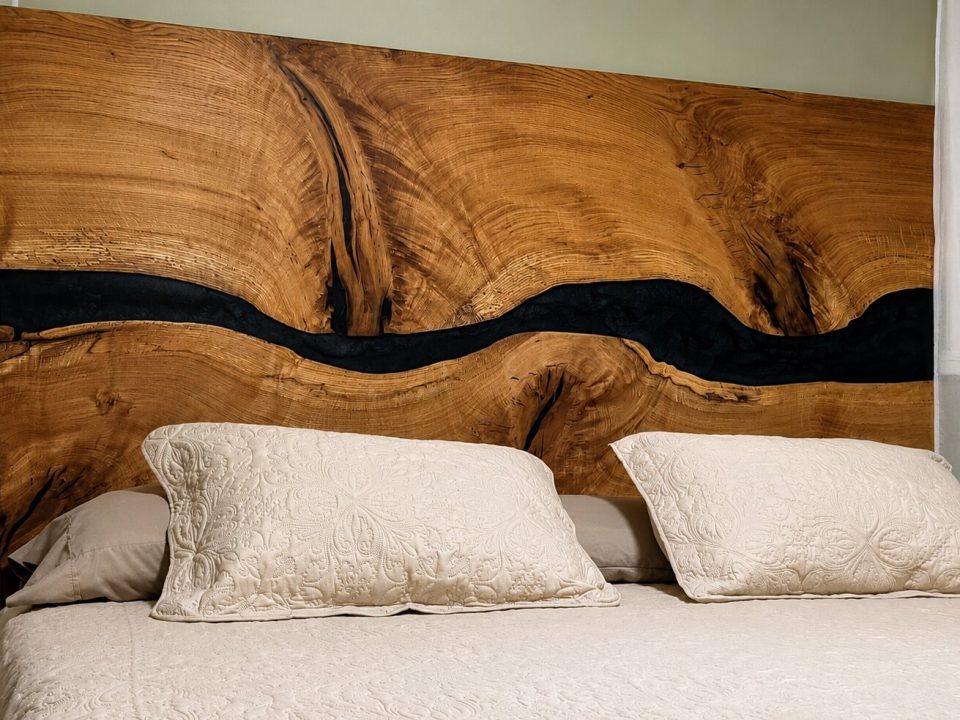 Black oak river headboard