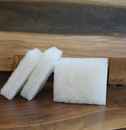 White finish applicator pads